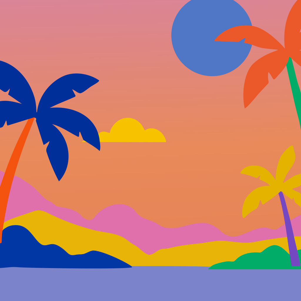 tropical night theme